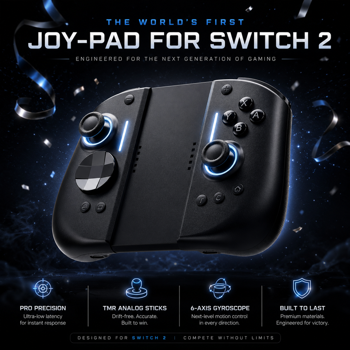 NYXI Hyperion 3 Hall Effect joystick detail