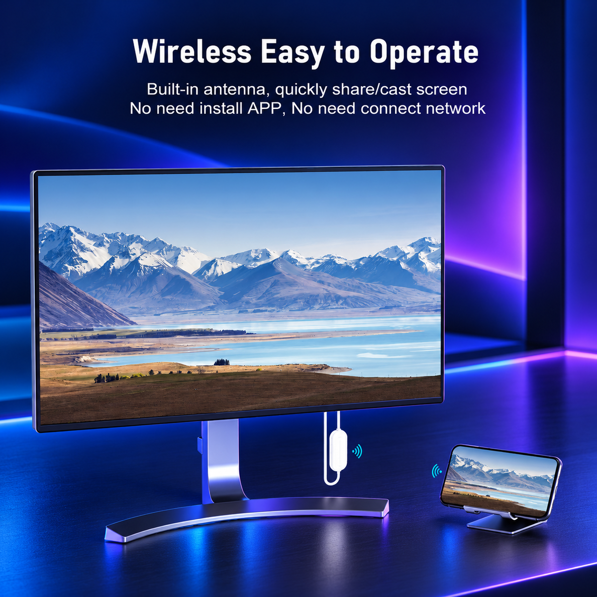 NovaCast feature image with original product information, NovaTech blue and purple styling